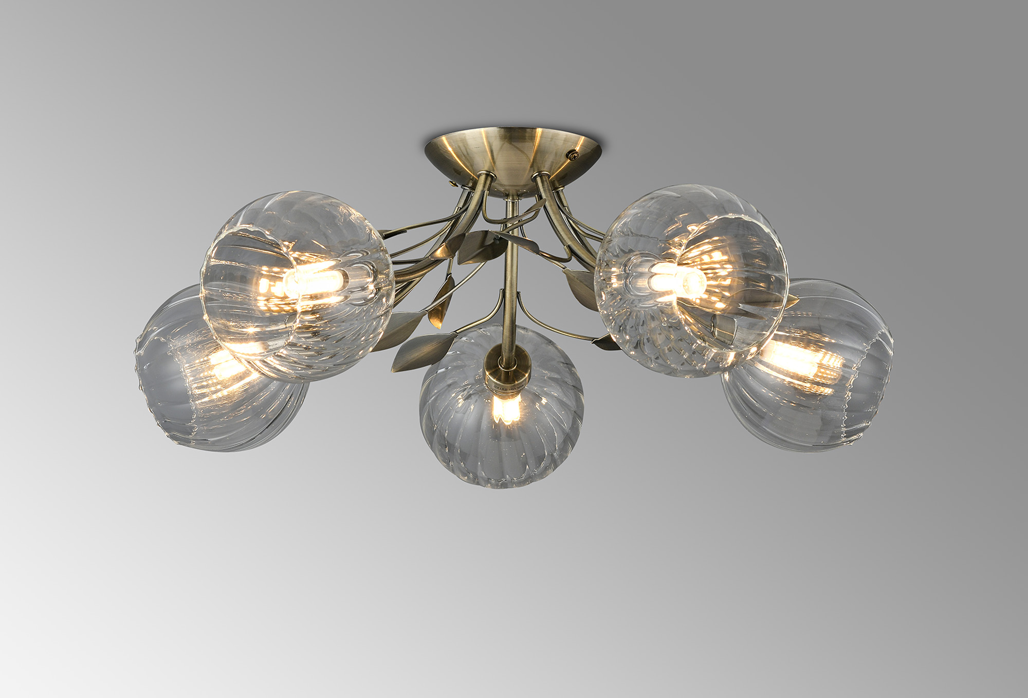 Elm Ceiling Lights Deco Semi Flush Fittings